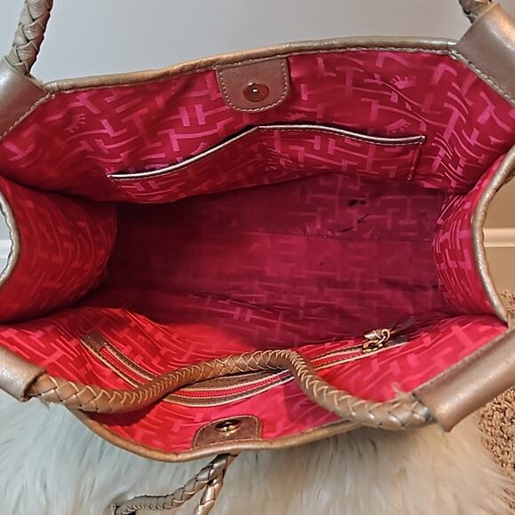 Elaine Turner Sophie Vertical Moroccan Espresso Brown Woven Handbag Large Tote - Picture 10 of 12